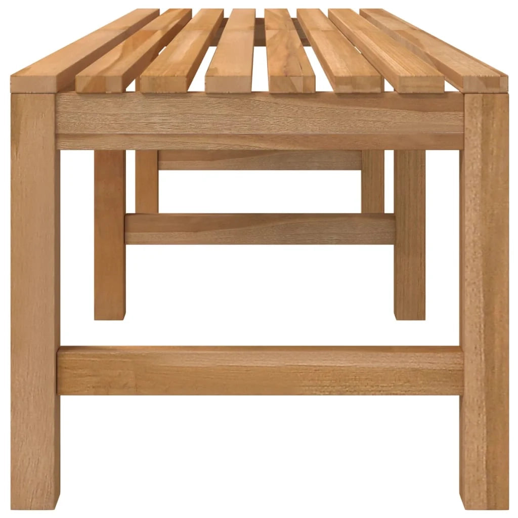 Panca da giardino mobili da esterno per patio terrazza 150 x 40 x 45 cm legno massello di teak 02_0011250