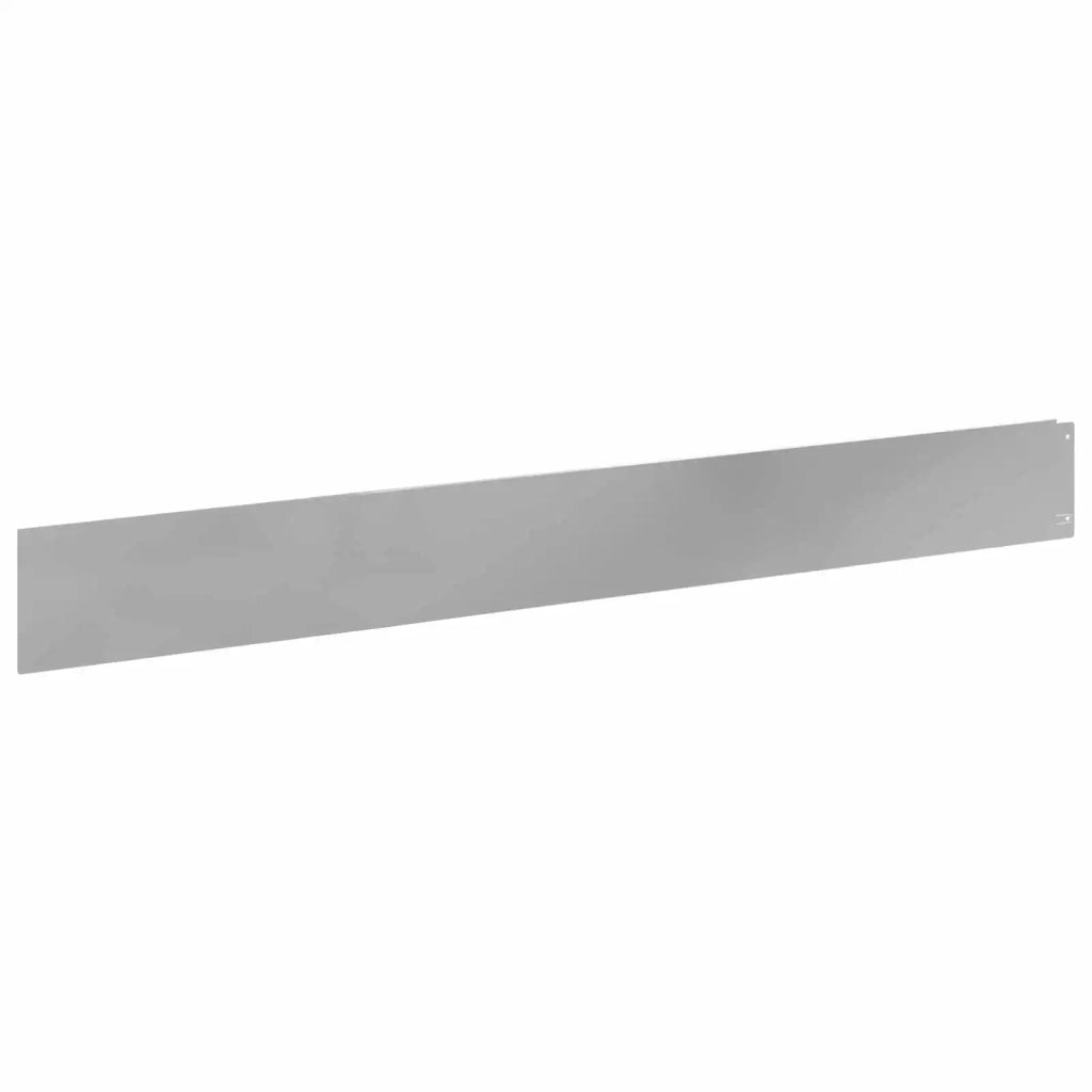 Bordura per Prato 20 pcs 100 x 12 cm Acciaio Argento 8008805