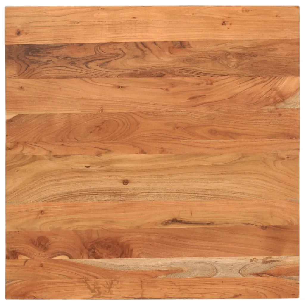 Piano per Tavolo 90x90x2,5 cm Quadrato Legno Massello di Acacia