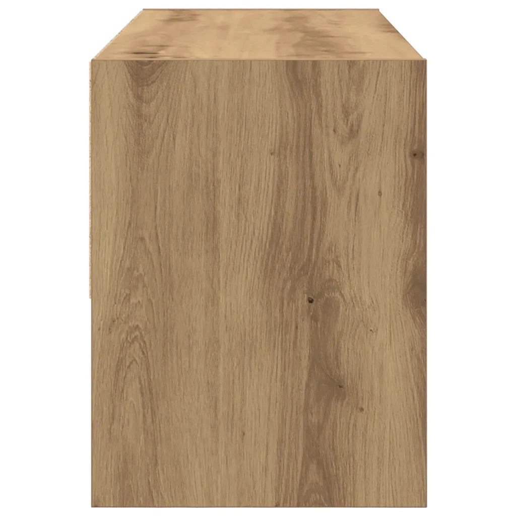 Scarpiera Impilabile-Scaffale per scarpe Rovere Artigianale 89,5x30x40 cm