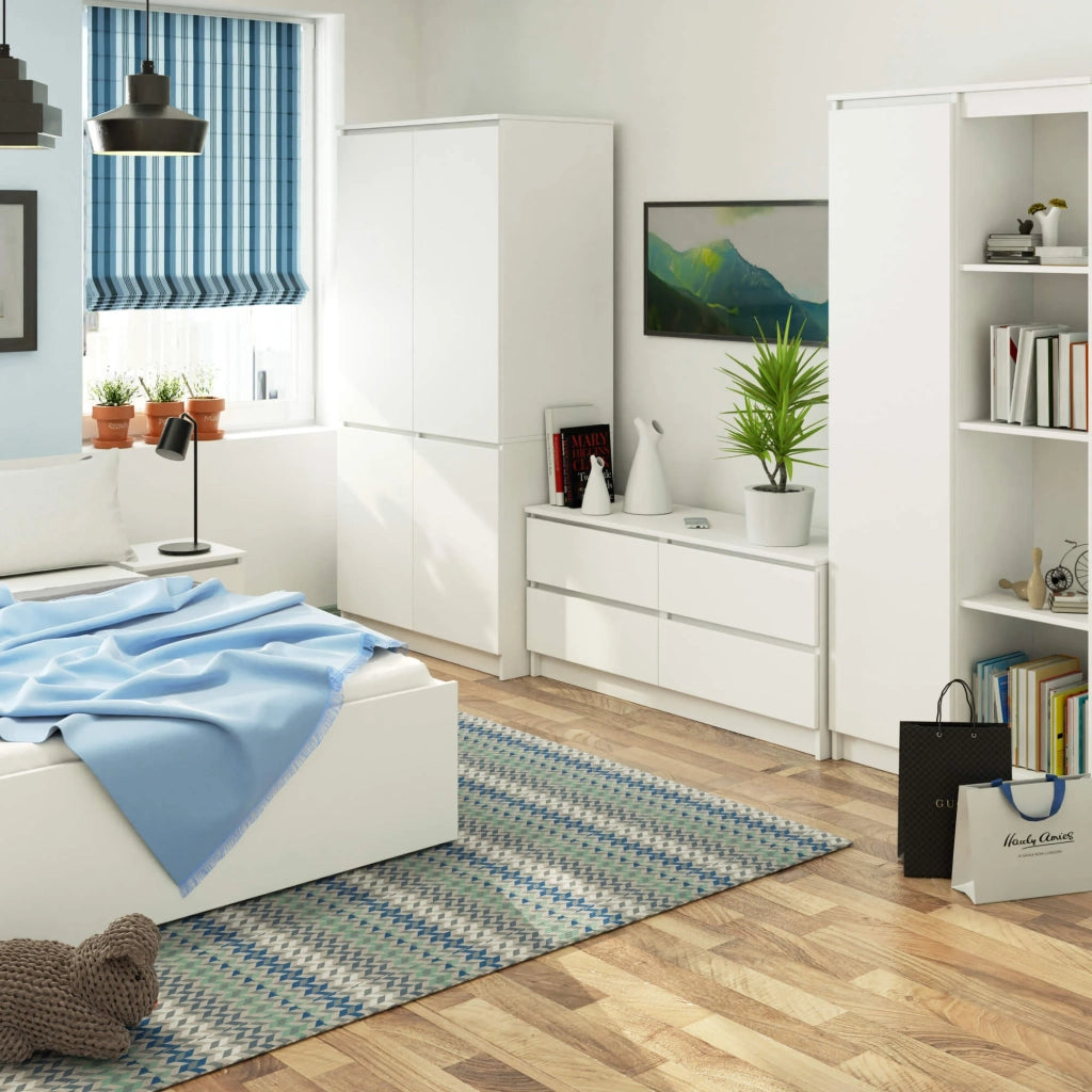 Armadio AKORD S90 4 ante Bianco 90x51x180 cm