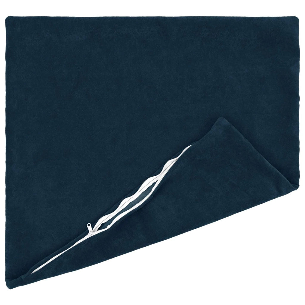Cuscino con cuscino HEERLEN 2 pz Blu Fleece in microfibra 927926