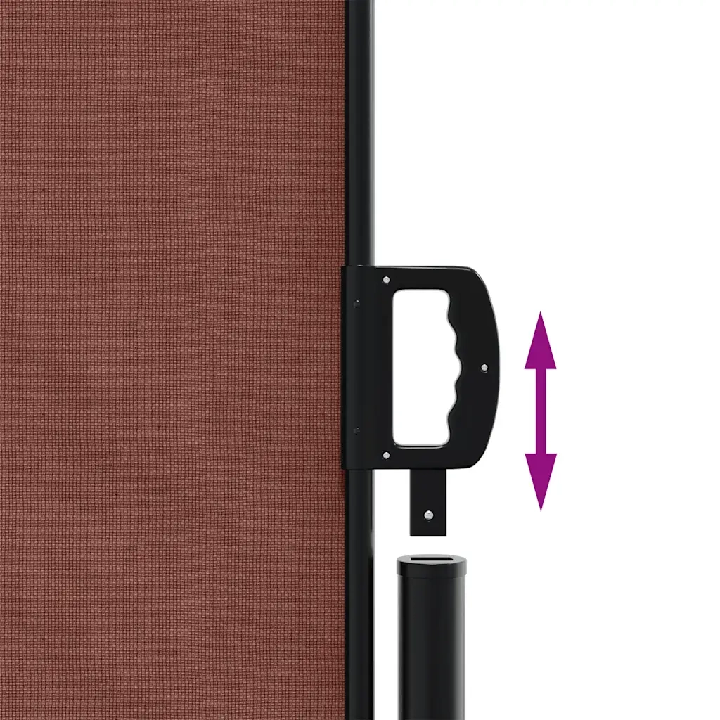 Tenda da Sole Laterale Retrattile Marrone 180x600 cm 4004539