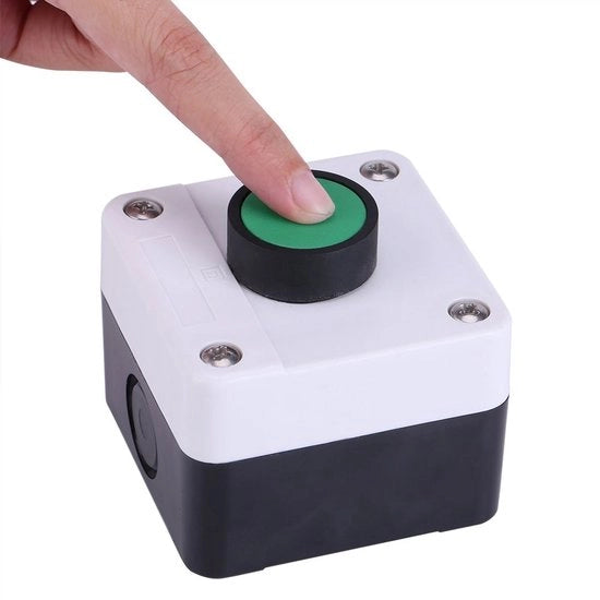 Chiusura porta automatica - Interruttore a pulsante - Protezione IP54 - Scatola di ingresso - Apertura porta - Adatto per uso all'aperto - Forma compatta