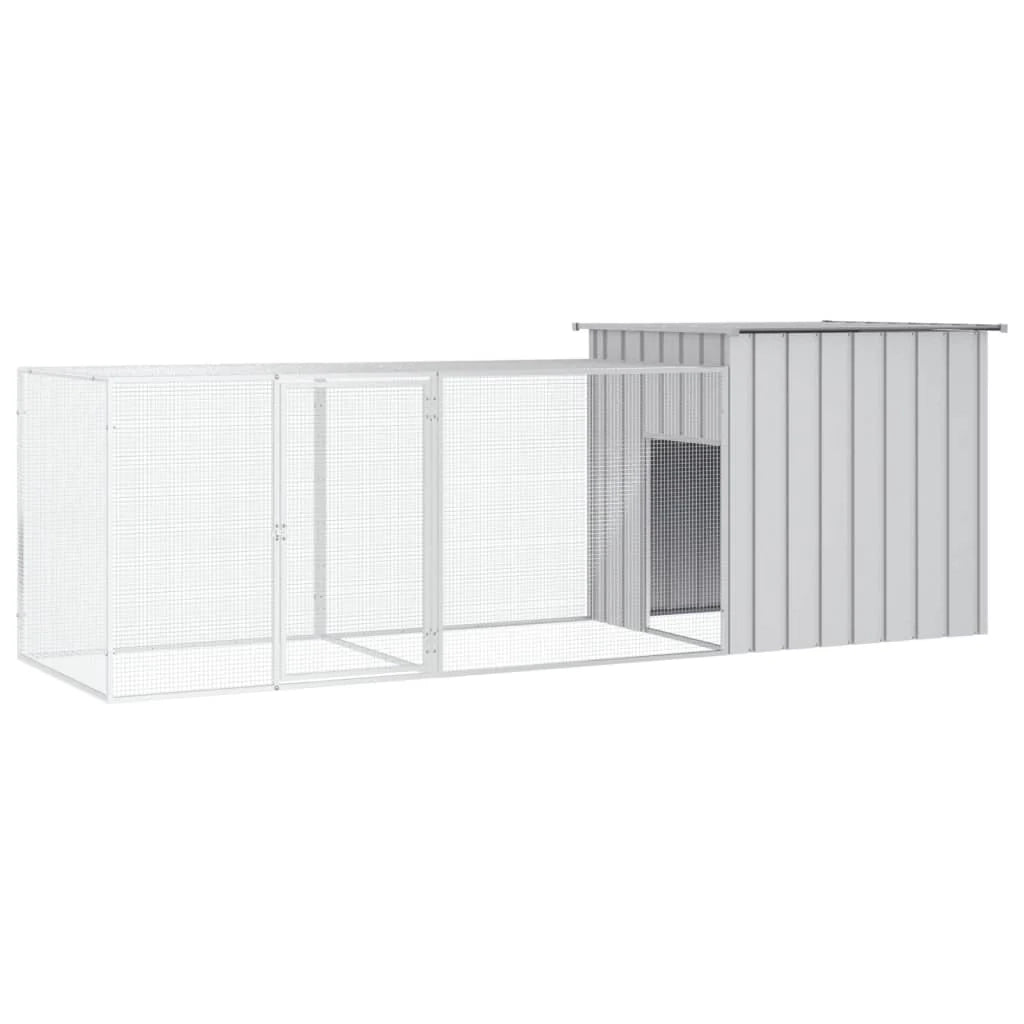 Gabbia per polli 300 x 91 x 100 cm acciaio zincato grigio 02_0041657