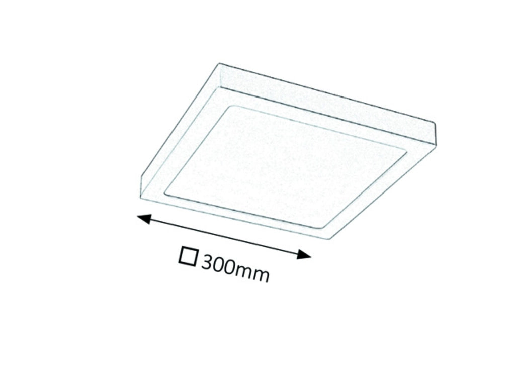 Plafoniera incasso quadrata 30x30 LED 24W 3000K Rabalux