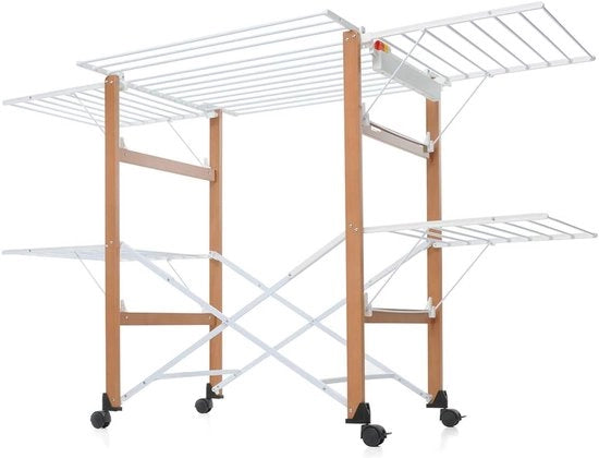 Vasca per asciugatura - Legno - 1 pezzo - Noce - 105x80x174 cm