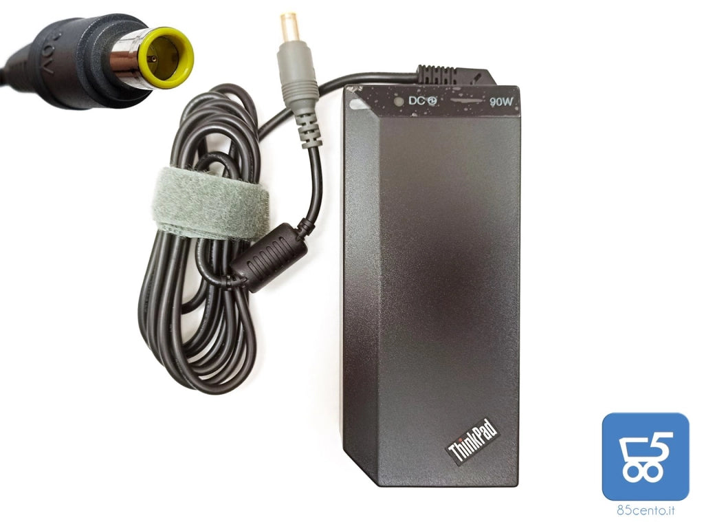 Alimentatore Caricabatteria Originale Lenovo 90W 20V 4,55A ThinkPad con predisposizione AUTO