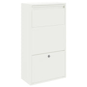 Cassetta per pacchi con porta Bianco 44 x 22 x 82 cm Acciaio CFW5268359