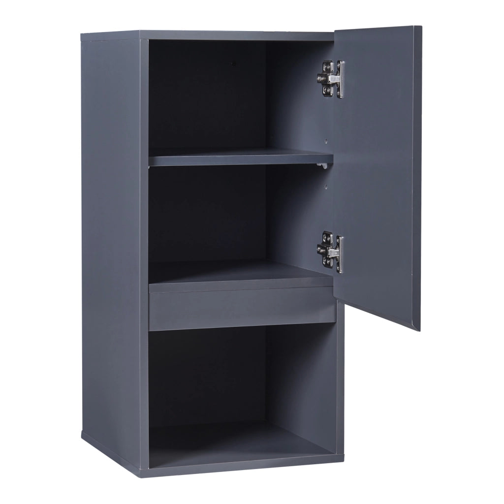 Armadietto Pensile da Bagno Overath 60x30x30 cm Grigio [en.casa]