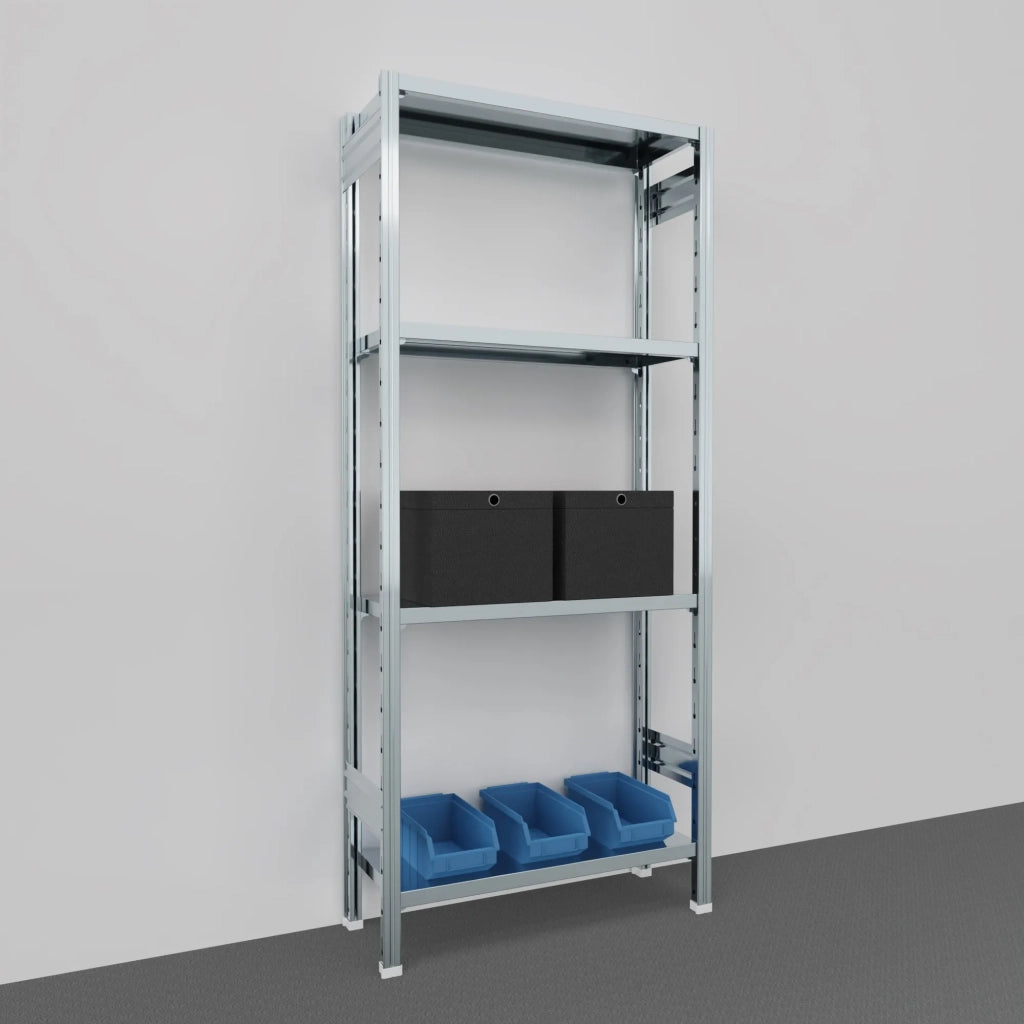 SCAFFALATURA di metallo per magazzino Zincata cm. 91x80x200h