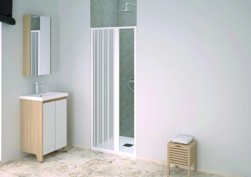 BOX DOCCIA A SOFFIETTO POINT acrilico cm. 90-110 x 185 h
