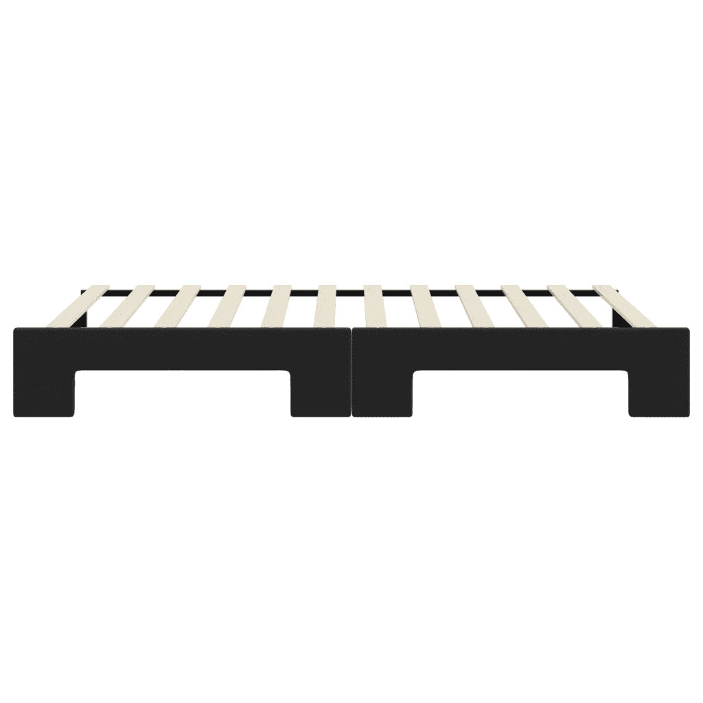 Divano Letto con Letto Estraibile-Sofa Letto-Daybed Nero 100x200 cm in Velluto 376154