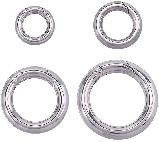 Veicoli a 4 ruote con chiusura a raccordo 4 pezzi - O-ring 12/16/20/24 mm - Acciaio inossidabile - Chiusure a click - Costruzione robusta - Chiusure per gioielli