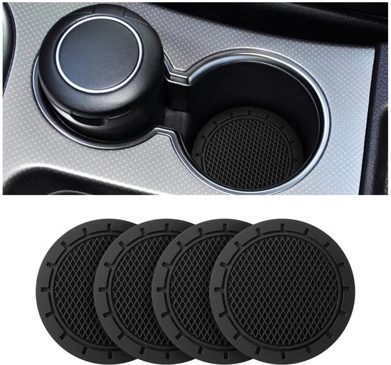 Sostegni Antiscivolo per Bicchieri Auto - Sostegni in Silicone - Sostegni 7 cm - Sostegni Duraturi - 4 Pezzi