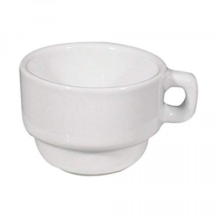 Tazza cappuccino - the' roma 17 cl impilabile porcellana saturnia * acquisto minimo confezione 12 pezzi *