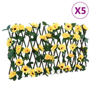 Traliccio Edera Artificiale Espandibile 5pz Giallo 180x30 cm 366597