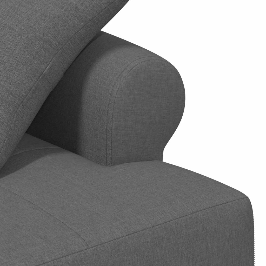 Loveseat con bottoni imbottiti Grigio Scuro 120 x 65 x 79 cm 42041810