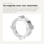Alternativa per Mozzo - In Acciaio Inossidabile - Resistente alle Sollecitazioni - Resistente alla Corrosione - Utensile da Cucina - Installazione Facile - Molino da Carne