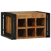 Portabottiglie 46x35x27.5 cm Legno Massello di Acacia