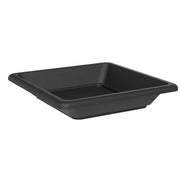 Sottovaso Quadrato per Vaso Tera Nazca Sand 45x45 cm in Plastica Riciclata Antracite