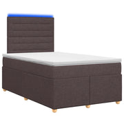 Letto box spring con materasso Marrone Scuro 120 x 190 cm 3455297