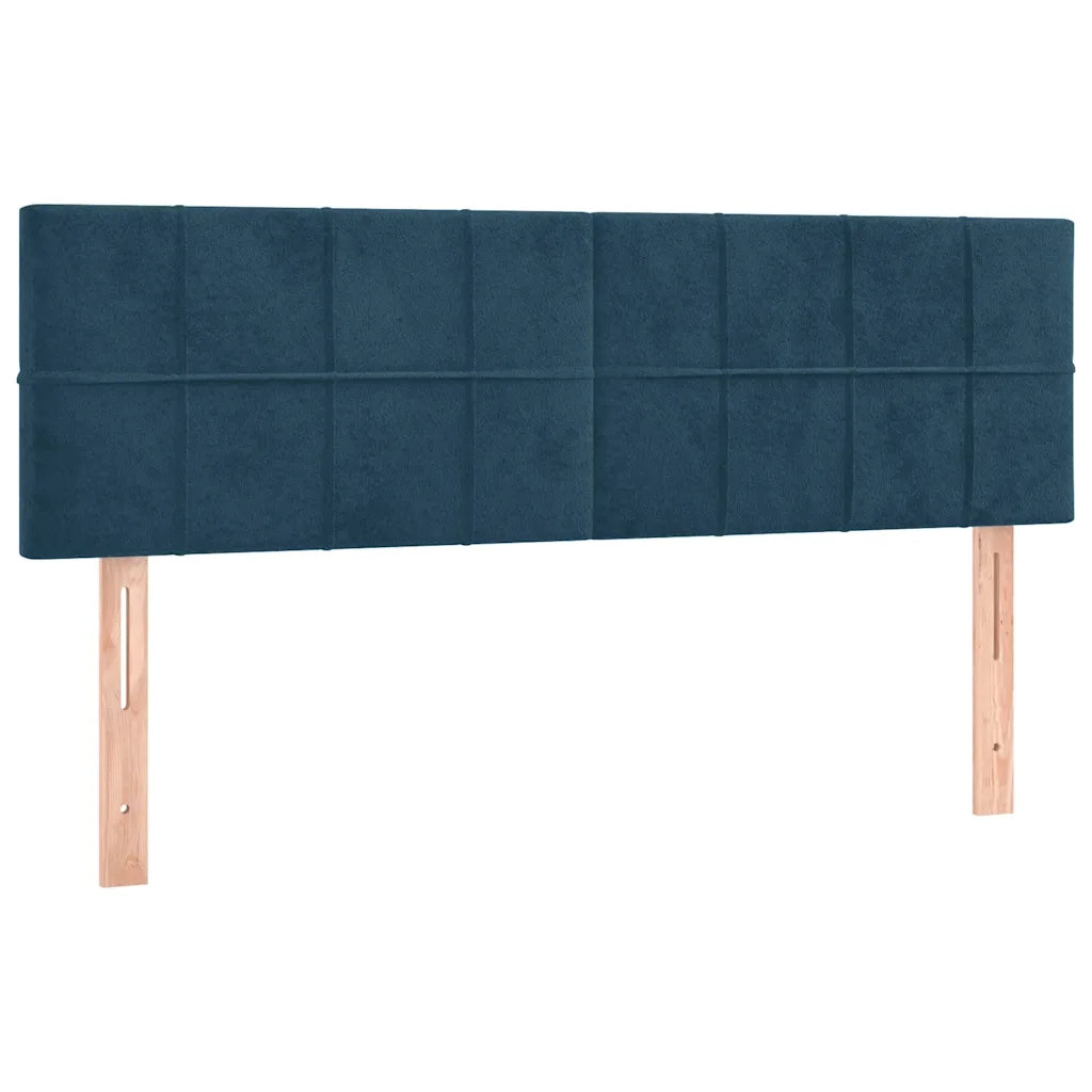 Testiera | Testata Blu Scuro 144x5x78/88 cm in Velluto