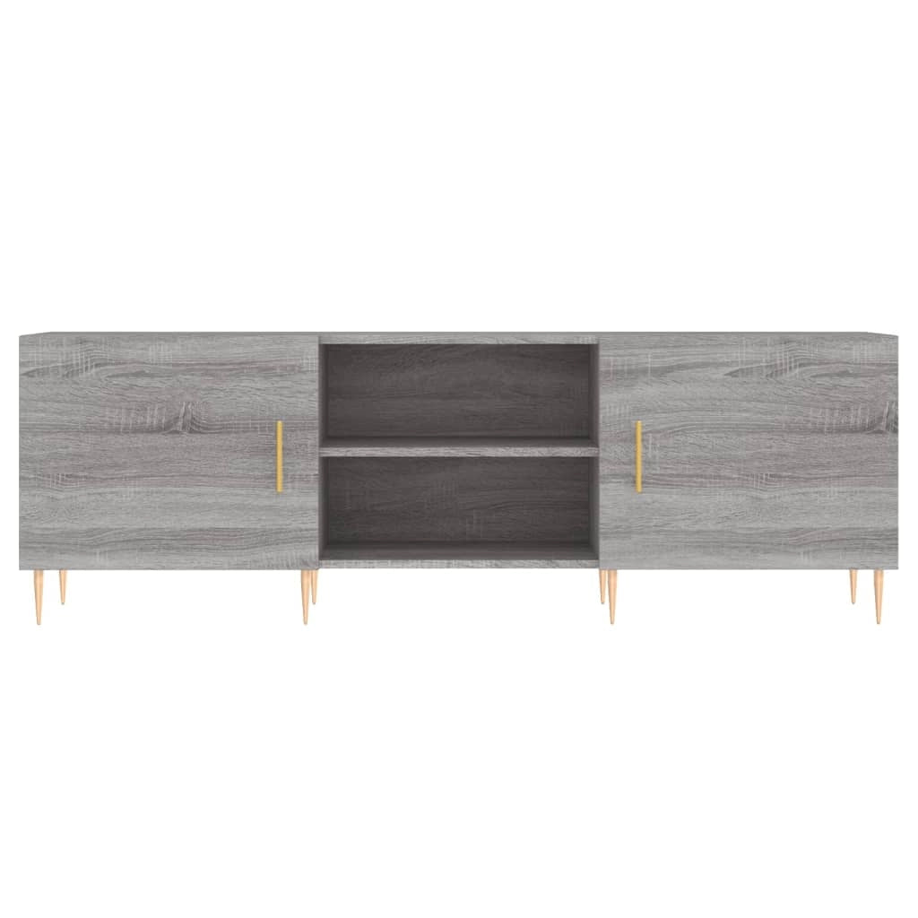 Mobile TV multimediale mensola TV credenza TV sala da pranzo soggiorno camera da letto Sonoma 150 x 30 x 50 cm legno ingegnerizzato grigio 02_0028402