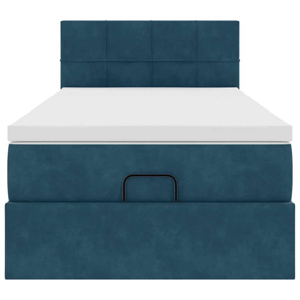 Struttura Letto Pouf con Materasso 80x200 cm Velluto 3311739