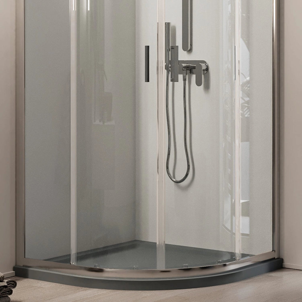 Box Doccia Semicircolare 80x80 H198 Trasparente 6mm mod. Ready