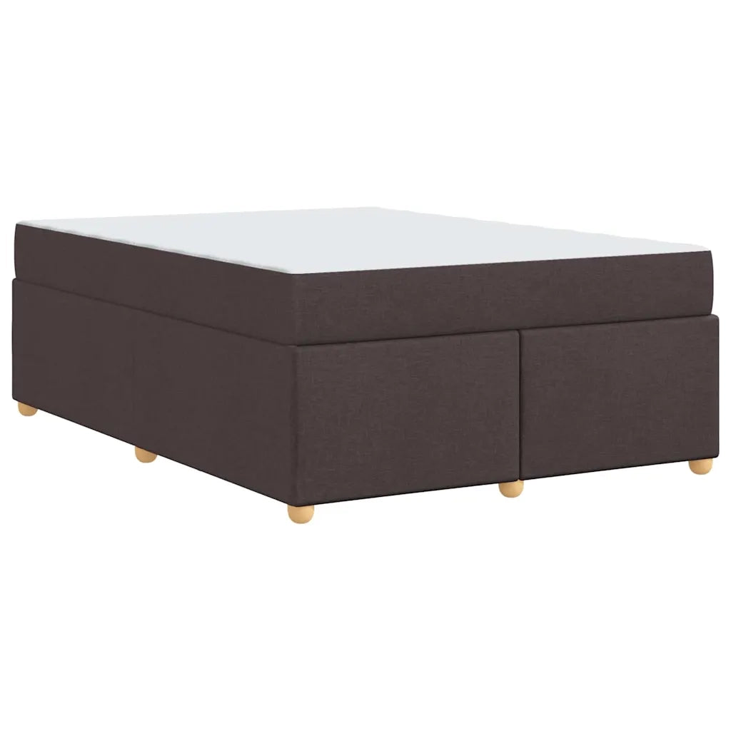 Struttura del letto Marrone Scuro 140 x 200 cm Tessuto