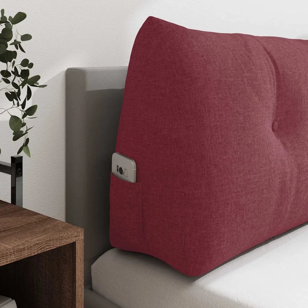 Cuscino per Schiena Rosso Vino 200 x 24 x 50 cm Tessuto 42014589
