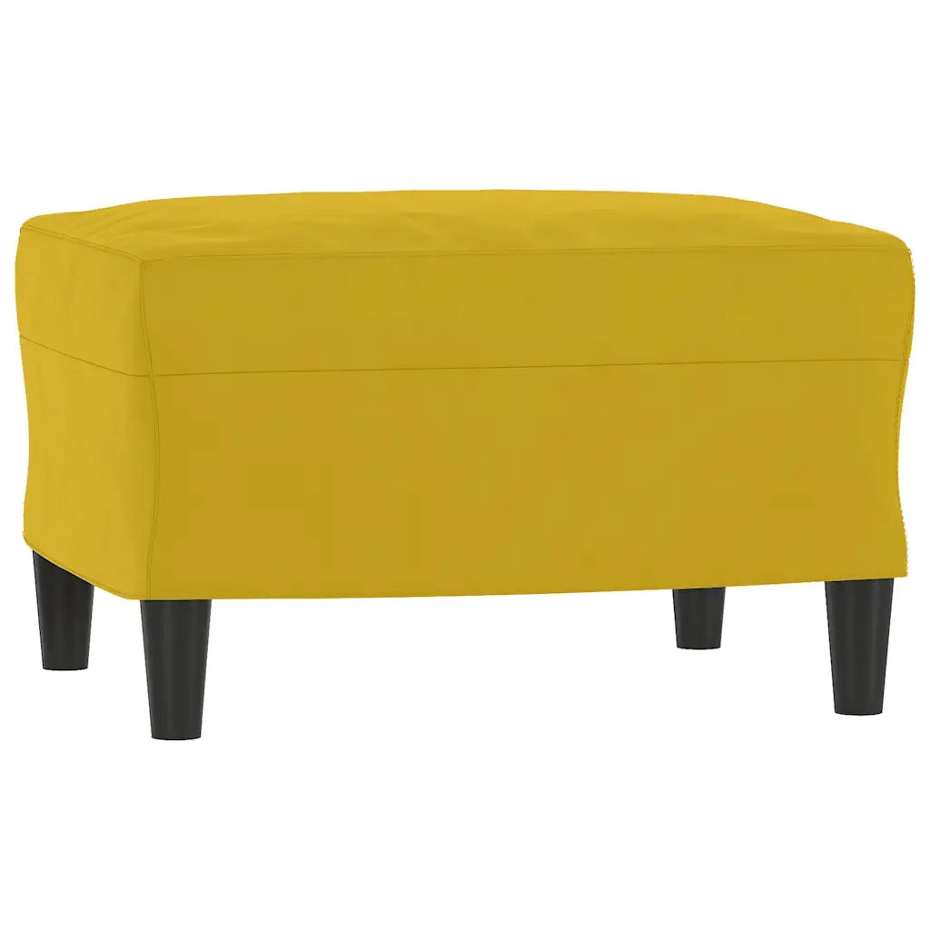 vidaXL Set di Divani 3 pz Giallo in Velluto
