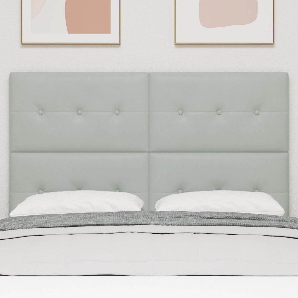 Testiera  CapitonnÃ¨ Grigio Chiaro 140 cm Velluto