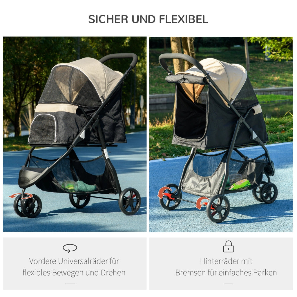 Carrello Trasporto Animali Domestici ¨C zephmum ¨C Blu + Khaki