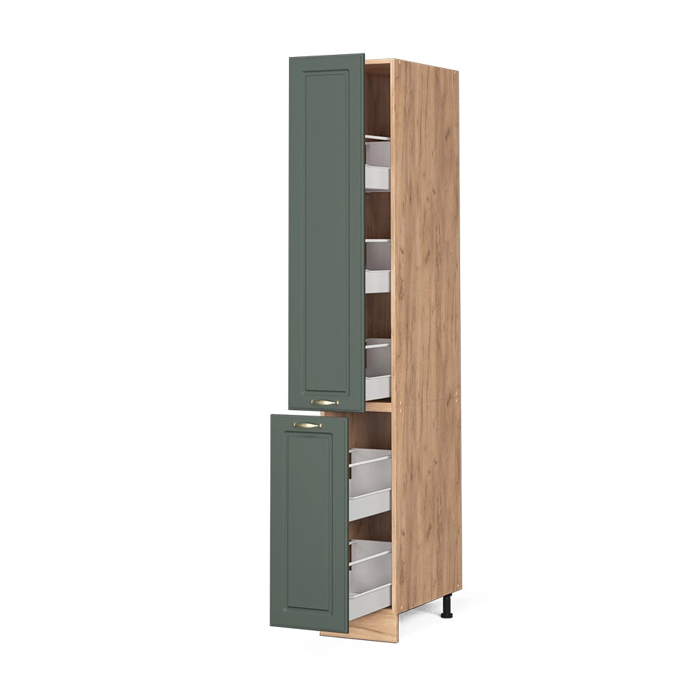 Vicco Armadio da farmacia Verde-oro Country House 30 cm