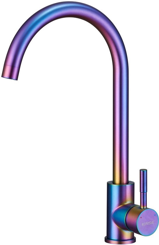 Maniglia da cucina a giro completo in acciaio inossidabile | Maniglia da cucina 360° rotativa | Rubinetto da cucina ad alta pressione | Colorato
