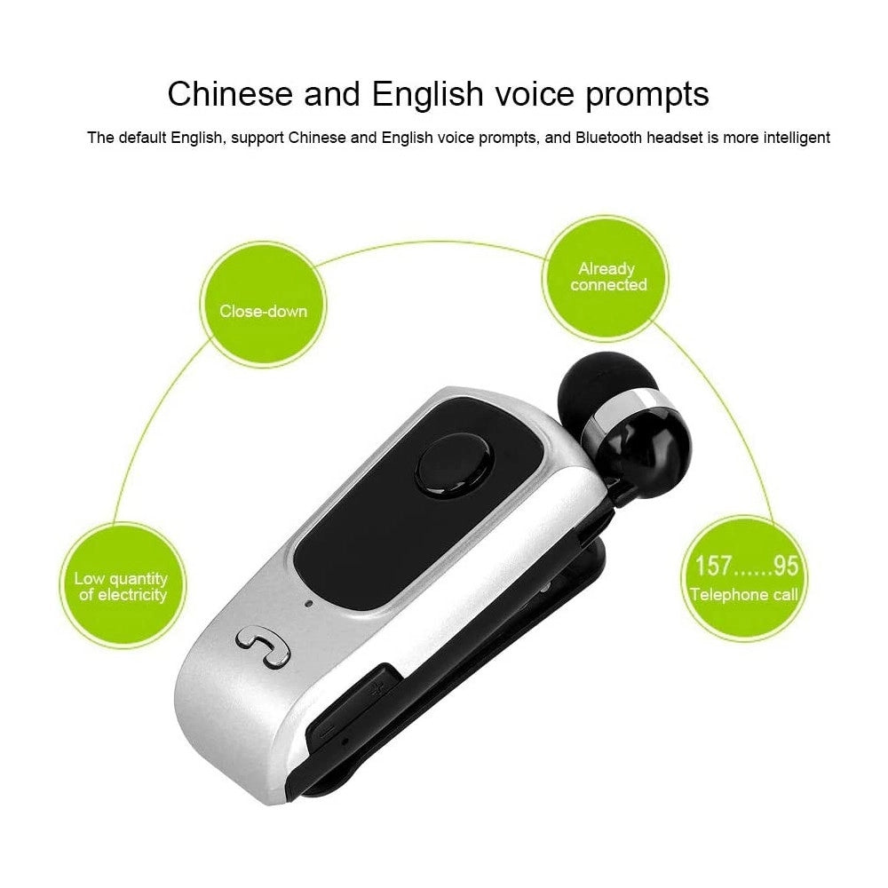 Trade Shop - Auricolare Wireless Altoparlante Bluetooth 5.1 Musica Stereo Retrattile Q-he626 -