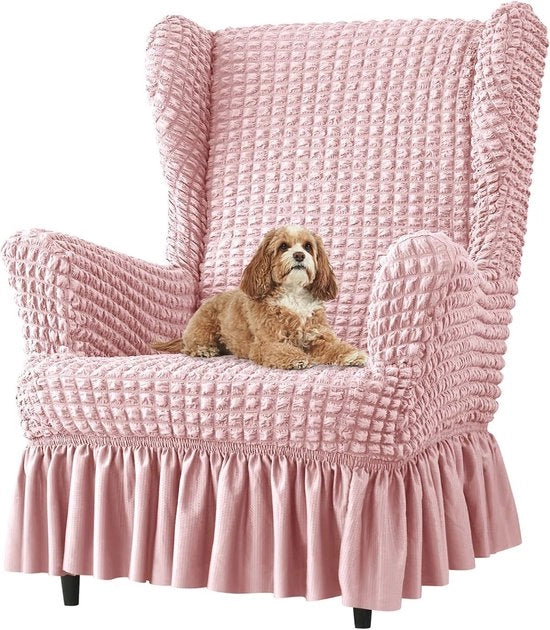 Wingchair con Ruches | Fauteuil Stretch per Protezione e Decorazione