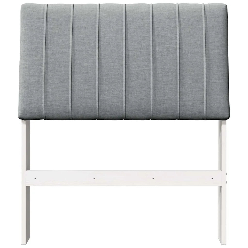 Testiera imbottita Grigio chiaro 80 cm Pino massello 879423