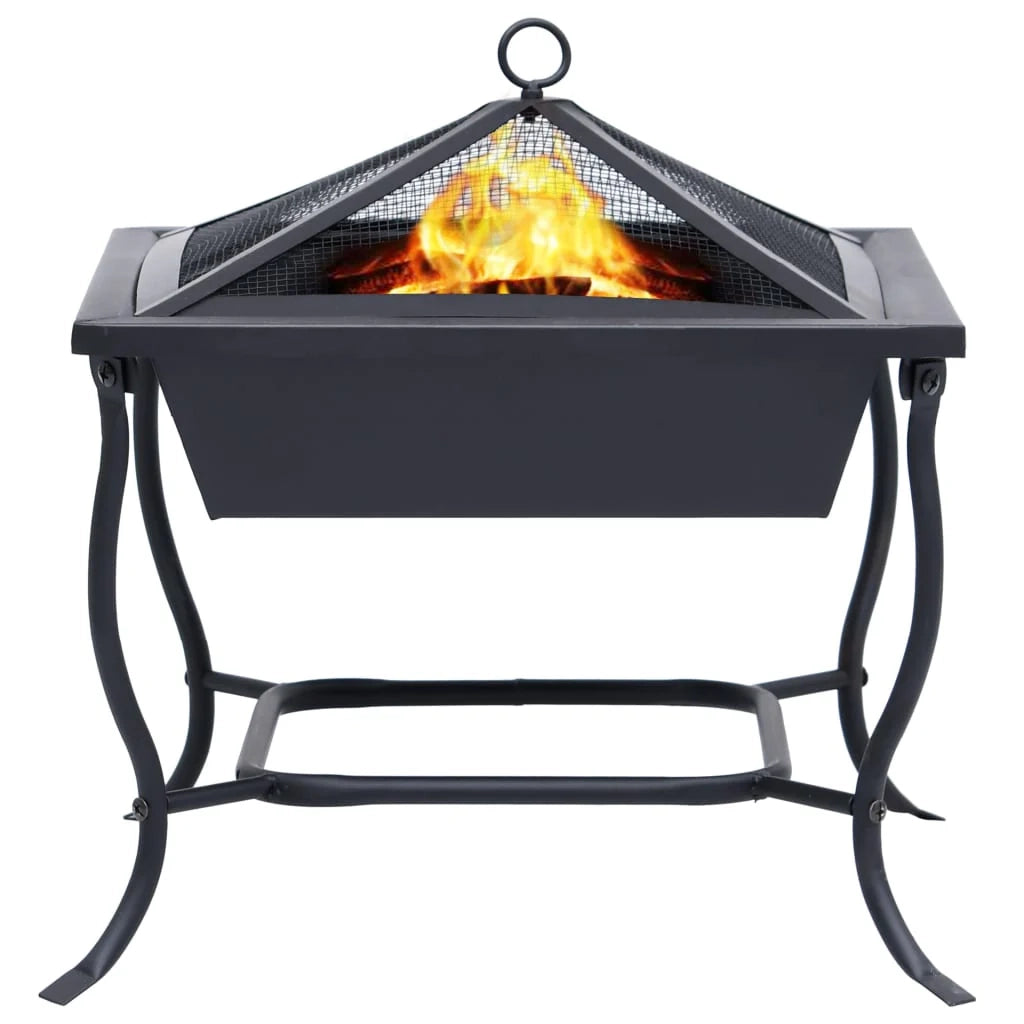 Caminetto 45 x 45 x 45 cm acciaio nero 02_0005906