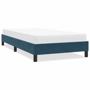 vidaXL Giroletto senza Materasso Blu Scuro 90x210 cm in Velluto