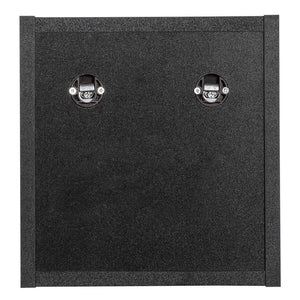 Mensola da Parete NEWPORT con Scomparto Aperto 27x25x21 cm - Nero [en.casa]