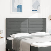 Testata LED Design Linee Grigio Scuro 90 cm Tessuto