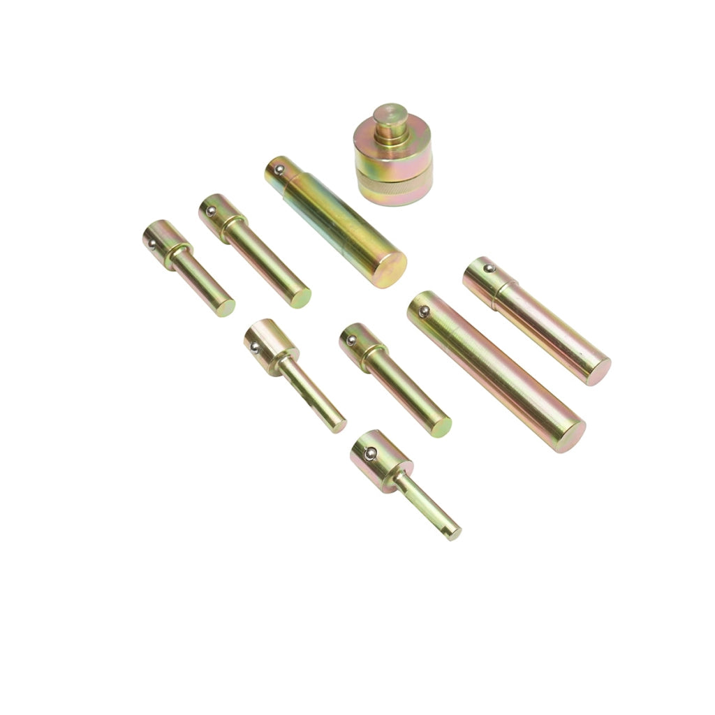 Set di adattatori per perni per pressa idraulica, 9 pezzi.