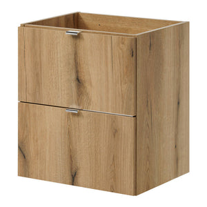 Set NEWPORT Mobile Pensile Sottolavabo con Lavandino e Specchio LED - Effetto Rovere [en.casa]