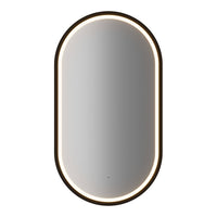 Set NEWPORT Mobile Pensile Sottolavabo con Lavandino e Specchio LED - Effetto Rovere [en.casa]