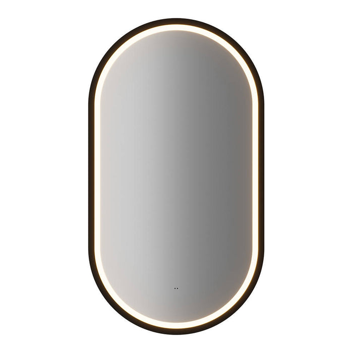 Set NEWPORT Mobile Pensile Sottolavabo con Lavandino e Specchio LED - Effetto Rovere [en.casa]