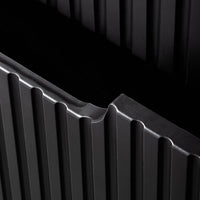 Armadietto Pensile NEWPORT con Anta e Ripiano 30x60x40 cm - Nero/Effetto Rovere [en.casa]