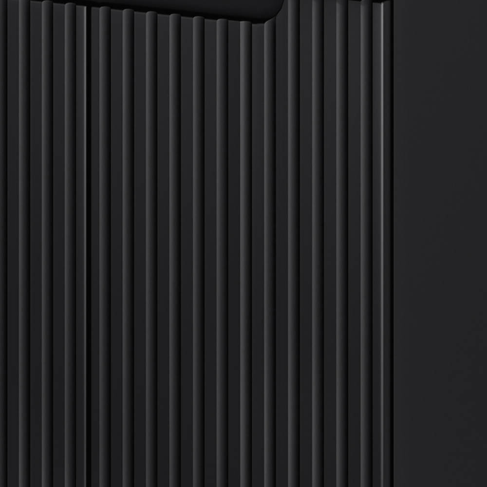 Armadietto Pensile NEWPORT con Anta e Ripiano 30x60x40 cm - Nero/Effetto Rovere [en.casa]